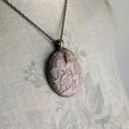 Load image into Gallery viewer, Romantic Pink Lace Necklace With Crystal Initial Charm