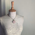 Load image into Gallery viewer, Romantic Pink Lace Necklace With Crystal Initial Charm