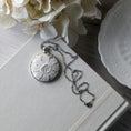 Load image into Gallery viewer, Vintage Lace Pendant Necklace In Silver, 13th Anniversary Lace Gift For Wife