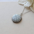 Load image into Gallery viewer, Petite Lace Pendant In Mint Green, White, And Silver