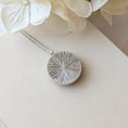 Load image into Gallery viewer, Small Silver Pendant Necklace With Antique French Lace