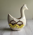 Load image into Gallery viewer, Yellow Sunflower Earrings, Large Half Flower Dangles, Boho Hippie Vintage 90s Fabric