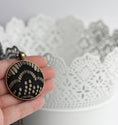 Load image into Gallery viewer, Art Deco Necklace, Black And Beige