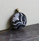 Black And White Necklace, Modern Geometric