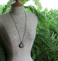 Load image into Gallery viewer, Pastel Fabric Necklace, Coral, Pink, Gray