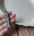 Load image into Gallery viewer, Vintage Flowers Necklace, Lavender Purple