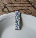 Load image into Gallery viewer, Vintage Flowers Necklace, Lavender Purple