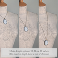 Load image into Gallery viewer, Vintage French Floral Textile Oval Pendant Necklace
