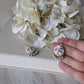 Strawberry Earrings, Pastel Pink And Green Dangles