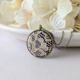 Load image into Gallery viewer, Traditional 13th Anniversary Gift For Wife, Small Vintage Lace Pendant
