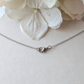 Load image into Gallery viewer, Blue Vintage French Lace In Small Round Silver Pendant
