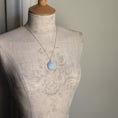 Load image into Gallery viewer, Petite Lace Pendant In Mint Green, White, And Silver
