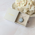 Load image into Gallery viewer, Petite Lace Pendant In Mint Green, White, And Silver

