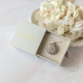 Load image into Gallery viewer, Small Silver Pendant Necklace With Antique French Lace
