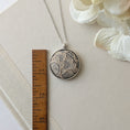 Load image into Gallery viewer, Small Silver Pendant Necklace With Antique French Lace
