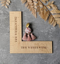 Load image into Gallery viewer, Vintage Lace Tassel Earrings - Terracotta Orange, Pastel Pink, Gold Brass
