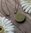 Load image into Gallery viewer, Bright Floral Orange Necklace, Unique Fabric
