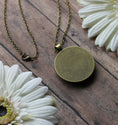 Load image into Gallery viewer, Vintage Fabric Pendant, Red Floral, Small Or Large
