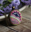 Load image into Gallery viewer, Colorful Boho Necklace, Pink, Green, Navy
