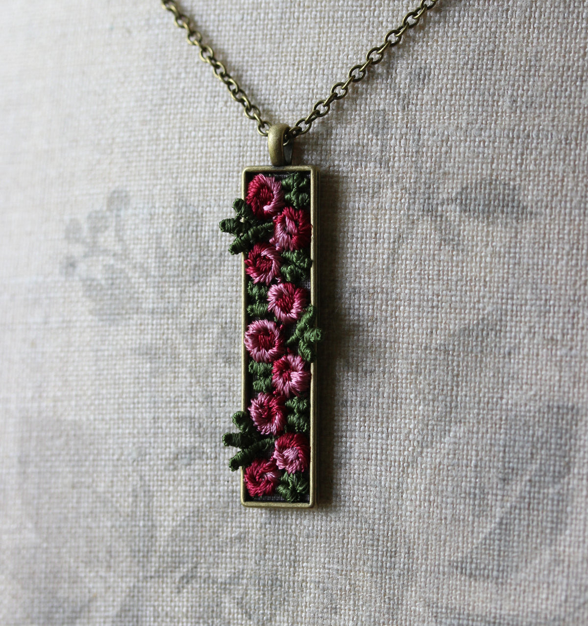 Rose Necklace, Unique Gift For Wife, Mom, Women