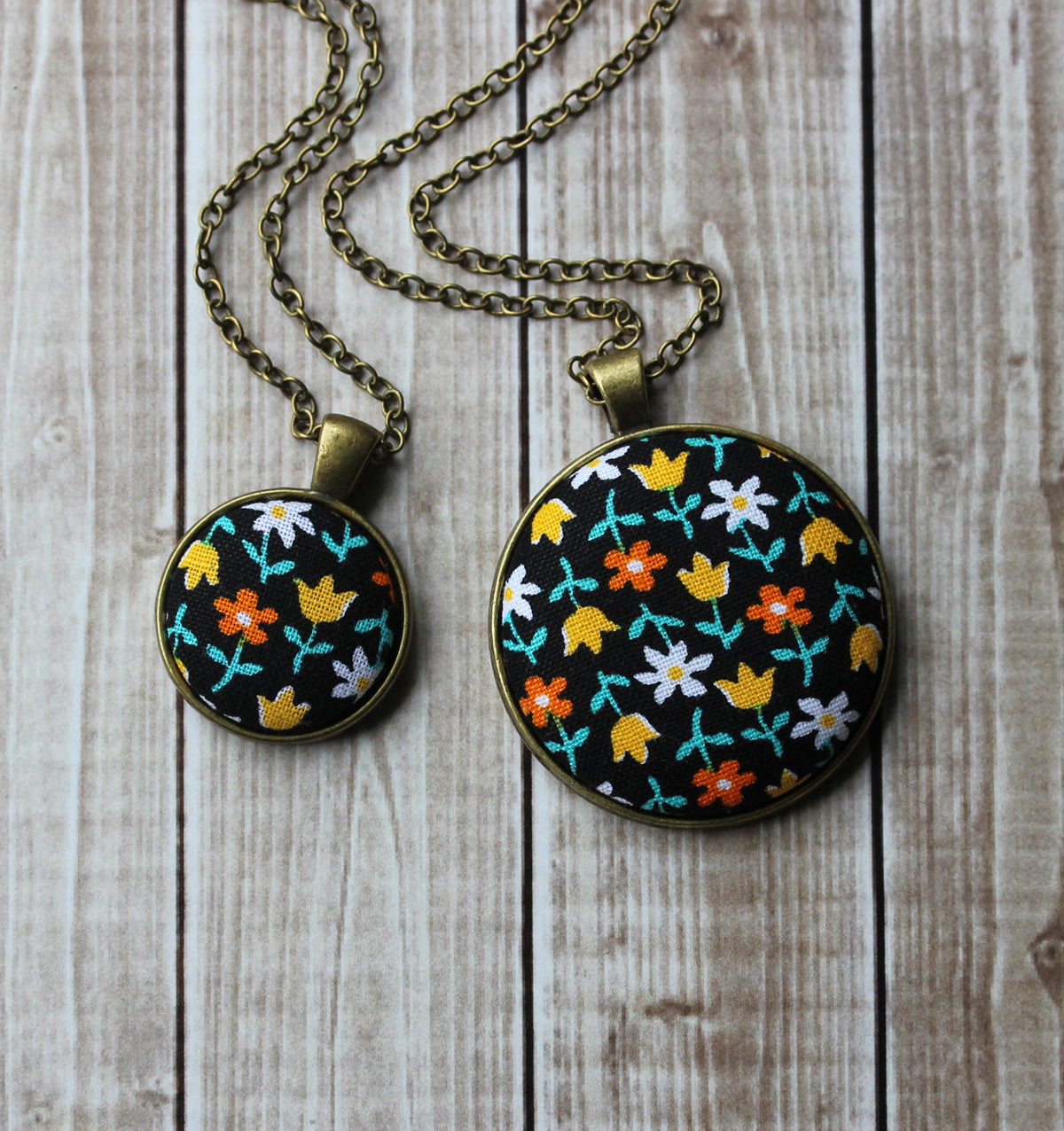 Floral Fabric In Small Or Large Pendant