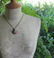 Pastel Fabric Necklace, Coral, Pink, Gray