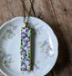 Vintage Flowers Necklace, Lavender Purple