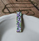 Vintage Flowers Necklace, Lavender Purple