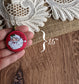 Retro Santa Claus Necklace, Festive Christmas Jewelry