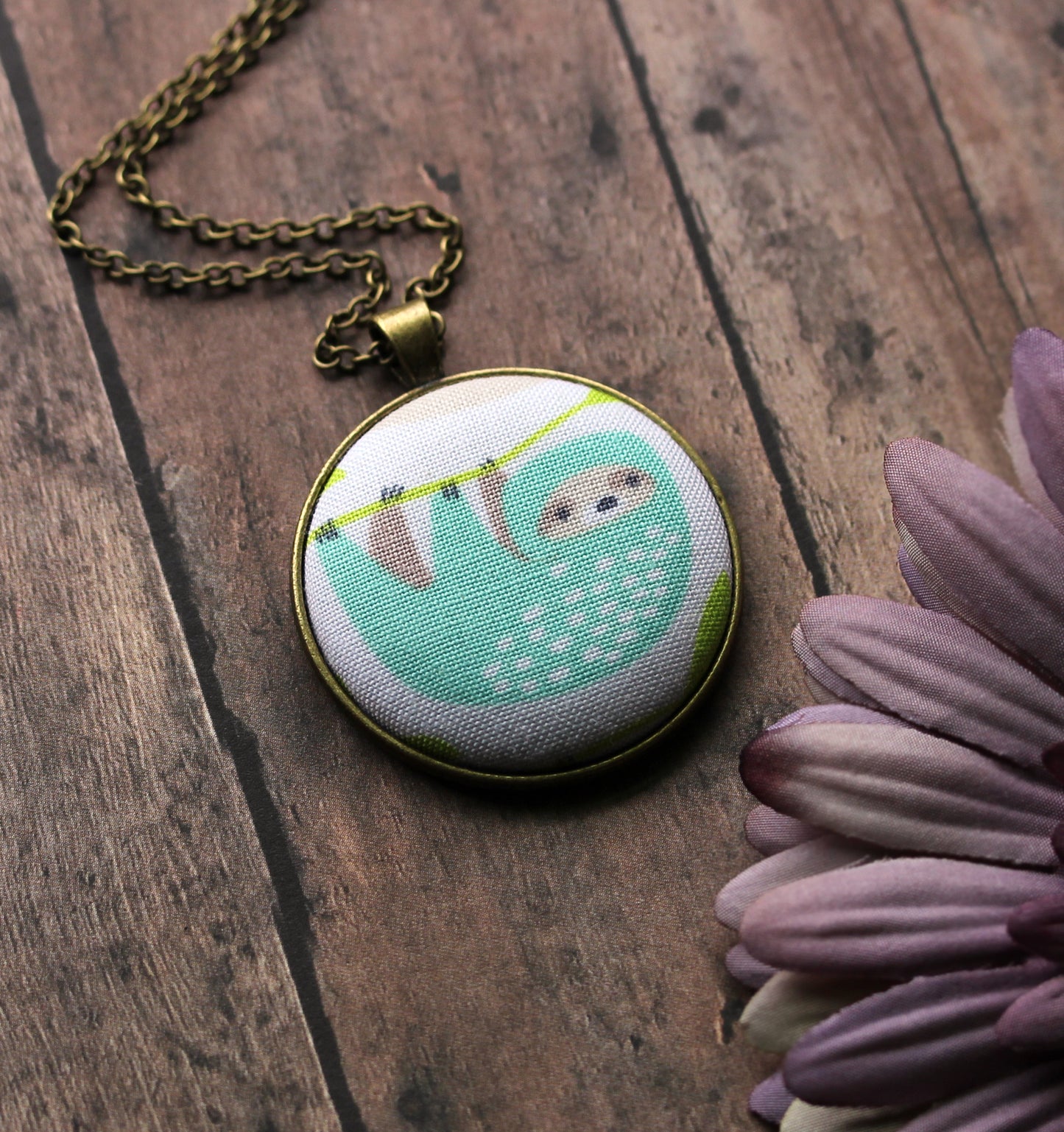 Sloth Necklace, Cute Gift Idea