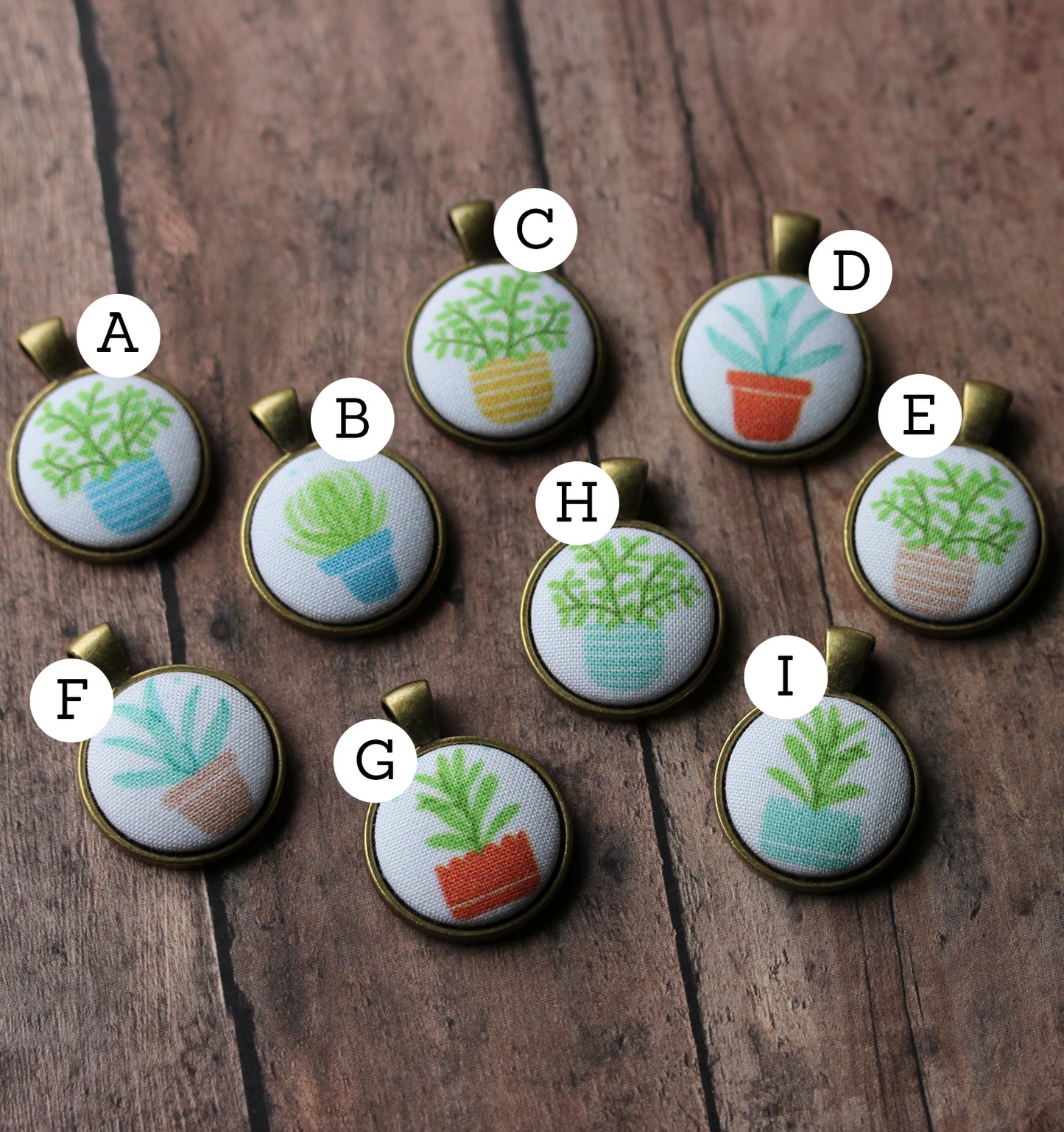 Succulent Necklaces, Potted Plant Jewelry, Cute Gift