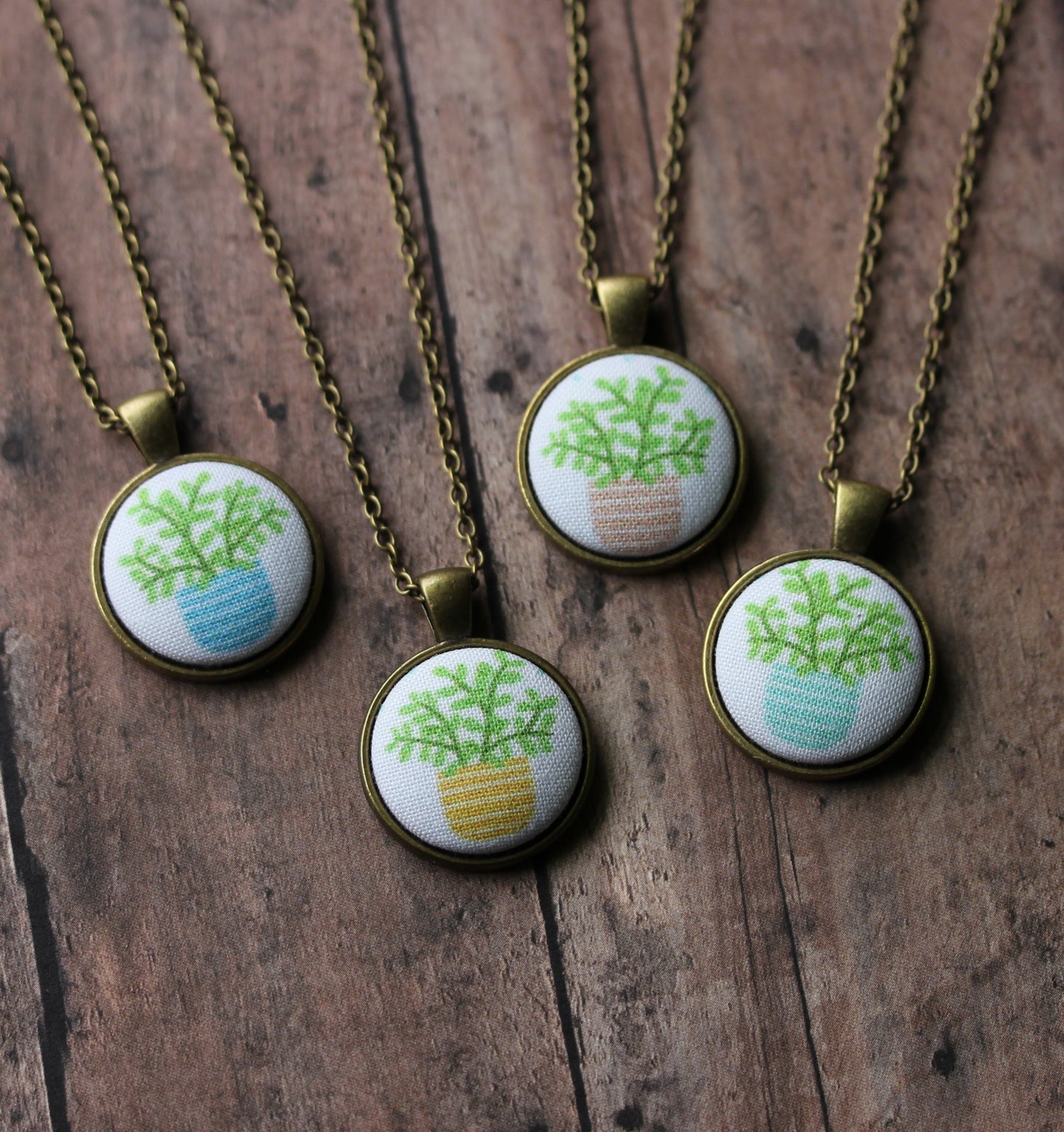 Succulent Necklaces, Potted Plant Jewelry, Cute Gift