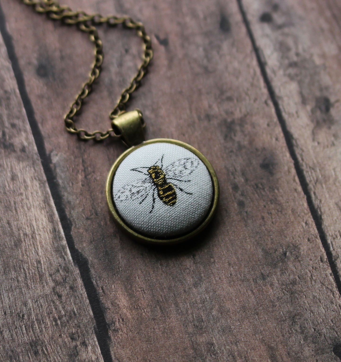 Honey Bee Necklace, Small Pendant