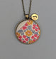 Vintage Quilt Jewelry With Letter Charm